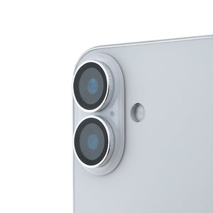 Apple iPhone 16 Guess Metal Kamera Lens Koruyucu Gümüş
