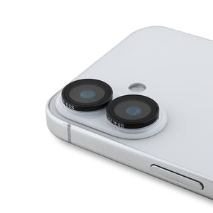 Apple iPhone 16 Plus Guess Metal Kamera Lens Koruyucu Siyah