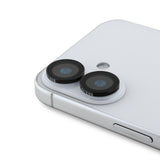 Apple iPhone 16 Plus Guess Metal Kamera Lens Koruyucu Siyah