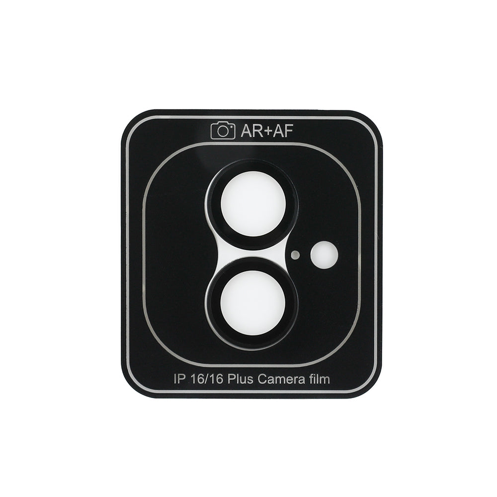 Apple iPhone 16 Guess Metal Kamera Lens Koruyucu Siyah