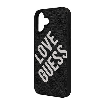 Apple iPhone 16 Plus Kılıf Guess Big Love Guess Kapak Siyah