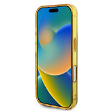 Apple iPhone 16 Plus Kılıf Guess Magsafe Şarj Özellikli 4G Desenli IML Yazı Logolu Peony Kapak Kahverengi