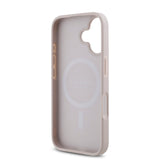 Apple iPhone 16 Plus Kılıf Guess Magsafe Şarj Özellikli Small 4G Classic Kapak Pembe