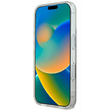 Apple iPhone 16 Plus Kılıf Guess Magsafe Şarj Özellikli Yazı Logolu 4G Desenli Kapak Kahverengi