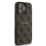 Apple iPhone 16 Pro Guess 3'lü Aksesuar Seti Kılıf Ekran ve Lens Koruyucu Kahverengi