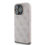 Apple iPhone 16 Pro Guess 3'lü Aksesuar Seti Kılıf Ekran ve Lens Koruyucu Pembe