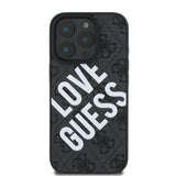Apple iPhone 16 Pro Kılıf Guess Big Love Guess Kapak Siyah