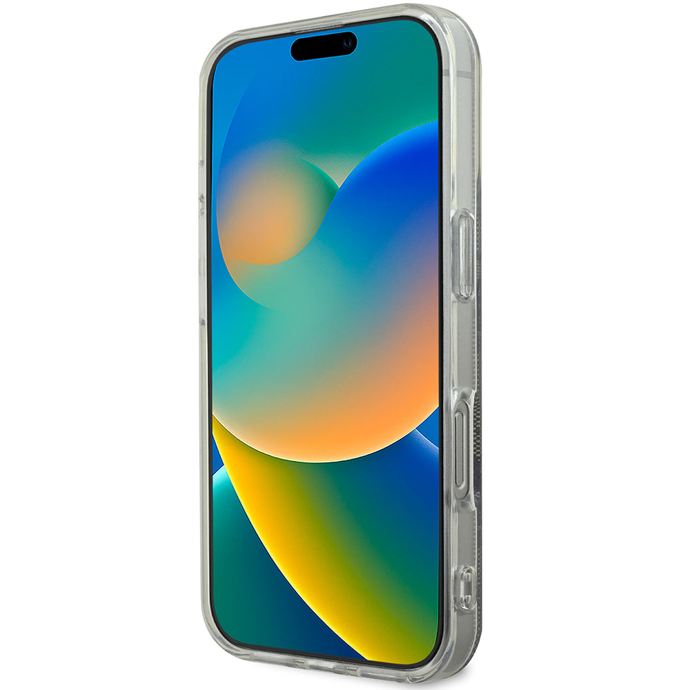 Apple iPhone 16 Pro Kılıf Guess Magsafe Şarj Özellikli Yazı Logolu 4G Desenli Kapak Kahverengi
