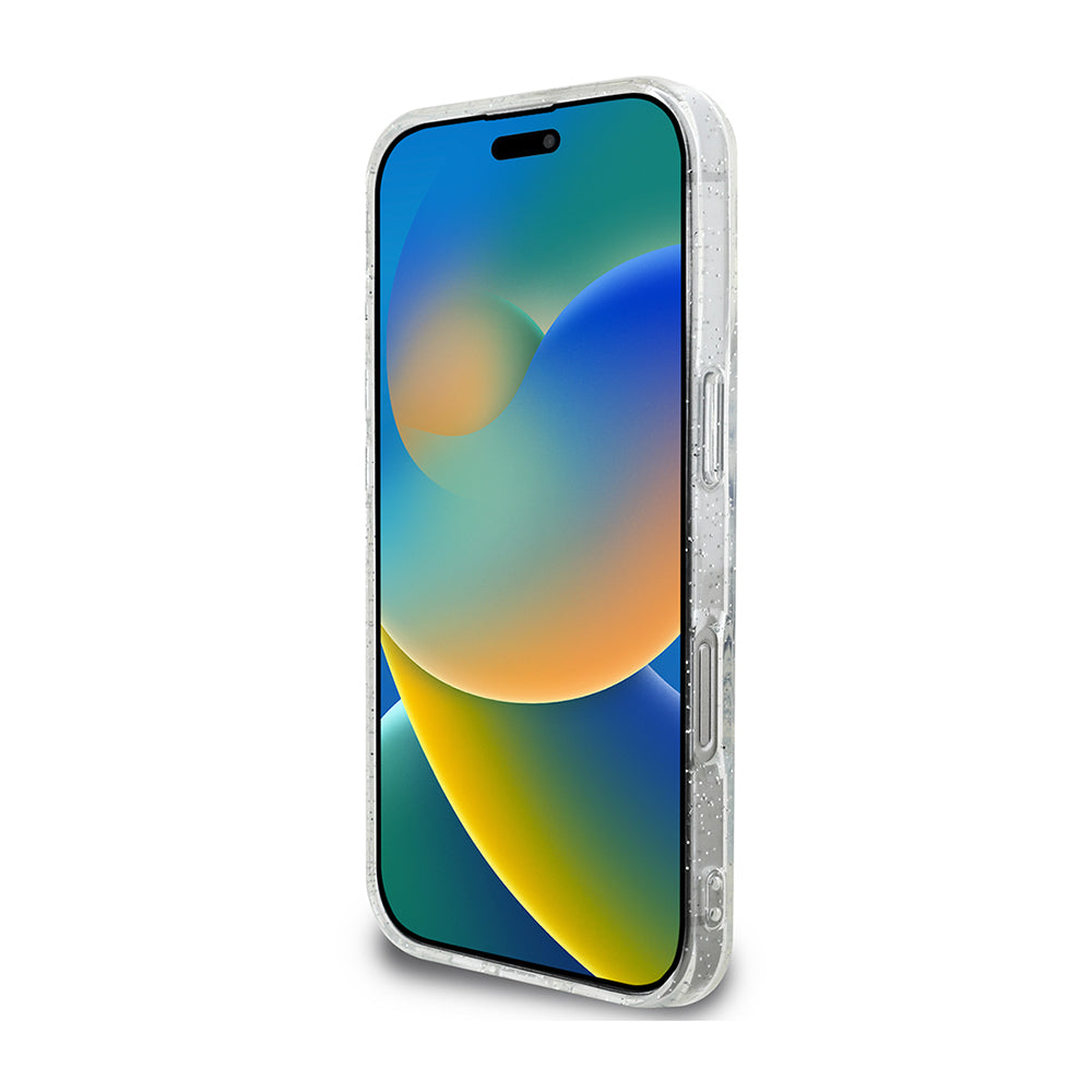 Apple iPhone 16 Pro Max Guess 3'lü Aksesuar Seti Simli Glitter Kılıf Ekran ve Lens Koruyucu