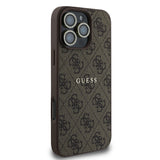 Apple iPhone 16 Pro Max Guess Kılıf Ekran ve Lens Koruyucu 3'lü Aksesuar Seti Kahverengi
