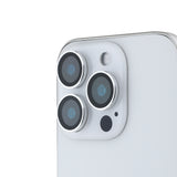 Apple iPhone 16 Pro Max Guess Metal Kamera Lens Koruyucu Gümüş