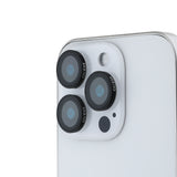 Apple iPhone 16 Pro Max Guess Metal Kamera Lens Koruyucu Siyah