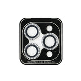 Apple iPhone 16 Pro Max Guess Rhinestone Taşlı Lens Koruyucu Gümüş