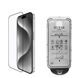 Apple iPhone 16 Pro Max Guess Temperli Cam Ekran Koruyucu Uygulama Aparatlı Outline Serisi