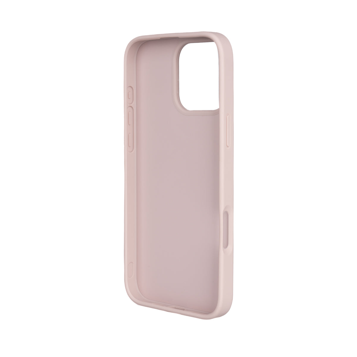 Apple iPhone 16 Pro Max Kılıf Guess 4G Büyük Metal Logolu Askılı Kapak Pembe