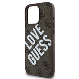 Apple iPhone 16 Pro Max Kılıf Guess Big Love Guess Kapak Kahverengi