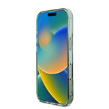 Apple iPhone 16 Pro Max Kılıf Guess Magsafe Şarj Özellikli IML Baskılı Çiçek İnci Bileklikli Kapak Yeşil