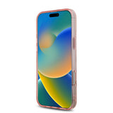 Apple iPhone 16 Pro Max Kılıf Guess Magsafe Şarj Özellikli IML Peony ve 4G Desenli Klasik Logolu Kapak Pembe