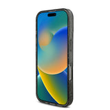Apple iPhone 16 Pro Max Kılıf Guess Magsafe Şarj Özellikli Simli Silikon İnci Bileklikli Kapak Siyah