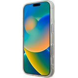Apple iPhone 16 Pro Max Kılıf Guess Magsafe Şarj Özellikli Yazı Logolu 4G Desenli Kapak Pembe