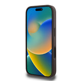 Apple iPhone 16 Pro Kılıf Guess Magsafe Şarj Özellikli Circle Classic Kapak Kahverengi
