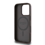 Apple iPhone 16 Pro Kılıf Guess Magsafe Şarj Özellikli Circle Classic Kapak Kahverengi