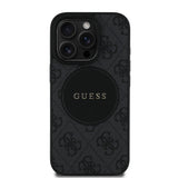 Apple iPhone 16 Pro Kılıf Guess Magsafe Şarj Özellikli Circle Classic Kapak Siyah