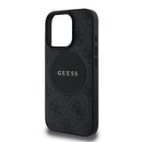 Apple iPhone 16 Pro Kılıf Guess Magsafe Şarj Özellikli Circle Classic Kapak Siyah