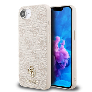 Apple iPhone 16E Kılıf Guess M-safe Şarj Özellikli Small 4G Classic Kapak Pembe