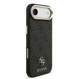 Apple iPhone 17 Air Guess 3'lü Aksesuar Seti 4G ve Yazı Logolu Kılıf Ekran ve Lens Koruyucu Siyah