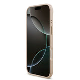 Apple iPhone 17 Air Kılıf Guess 4G Büyük Metal Logolu Kalın Askılı Kapak Pembe