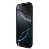 Apple iPhone 17 Air Kılıf Guess 4G Metal Grained Yazı Logolu TPU Kapak Siyah