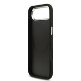 Apple iPhone 17 Air Kılıf Guess M-safe Özellikli Sıcak Baskılı Klasik Logolu PU Peony Kapak Siyah