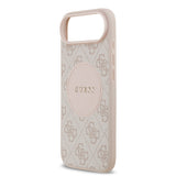 Apple iPhone 17 Air Kılıf Guess M-Safe Şarj Özellikli Circle Classic Kapak Pembe