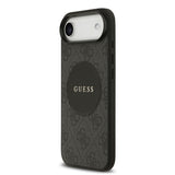 Apple iPhone 17 Air Kılıf Guess M-Safe Şarj Özellikli Circle Classic Kapak Siyah