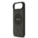 Apple iPhone 17 Air Kılıf Guess M-Safe Şarj Özellikli Circle Classic Kapak Siyah