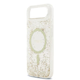 Apple iPhone 17 Air Kılıf Guess M-safe Şarj Özellikli Transparan Resin Bottom Pullu Kapak Gold