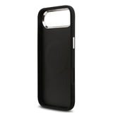 Apple iPhone 17 Air Kılıf Guess M-safe Şarj Özellikli Üçgen Logolu Glitter Kapak Siyah