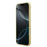 Apple iPhone 17 Air Kılıf Guess Rhinestone Taşlı Üçgen Logolu Kapak Gold