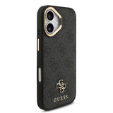 Apple iPhone 17 Guess 3'lü Aksesuar Seti 4G ve Yazı Logolu Kılıf Ekran ve Lens Koruyucu Siyah