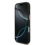 Apple iPhone 17 Guess 3'lü Aksesuar Seti 4G ve Yazı Logolu Kılıf Ekran ve Lens Koruyucu Siyah