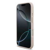 Apple iPhone 17 Kılıf Guess 4G Büyük Metal Logolu Kalın Askılı Kapak Pembe