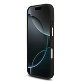 Apple iPhone 17 Kılıf Guess 4G Büyük Metal Logolu Kalın Askılı Kapak Siyah