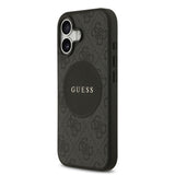 Apple iPhone 17 Kılıf Guess M-Safe Şarj Özellikli Circle Classic Kapak Siyah