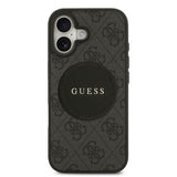 Apple iPhone 17 Kılıf Guess M-Safe Şarj Özellikli Circle Classic Kapak Siyah