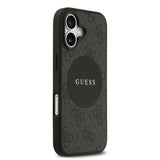 Apple iPhone 17 Kılıf Guess M-Safe Şarj Özellikli Circle Classic Kapak Siyah