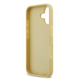 Apple iPhone 17 Kılıf Guess Rhinestone Taşlı Üçgen Logolu Kapak Gold