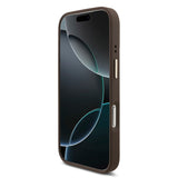 Apple iPhone 17 Pro Guess 3'lü Aksesuar Seti 4G ve Yazı Logolu Kılıf Ekran ve Lens Koruyucu Kahverengi