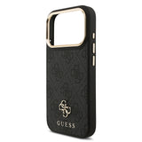 Apple iPhone 17 Pro Guess 3'lü Aksesuar Seti 4G ve Yazı Logolu Kılıf Ekran ve Lens Koruyucu Siyah