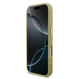 Apple iPhone 17 Pro Kılıf Guess 4G Büyük Metal Logolu Glitter Kapak Gold